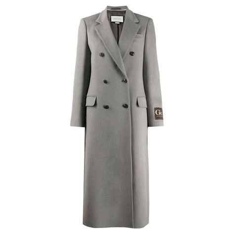 grey wool with green collar coat gucci womens|Grey Gucci Coats for Women .